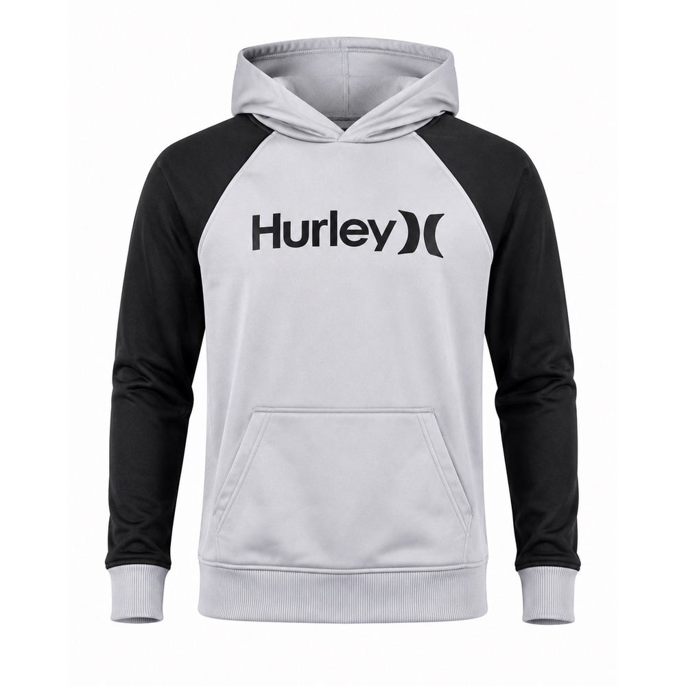 Hurley Raglan Performance Hoodie boys 4/5 pullover athletic Skater  beach sporty